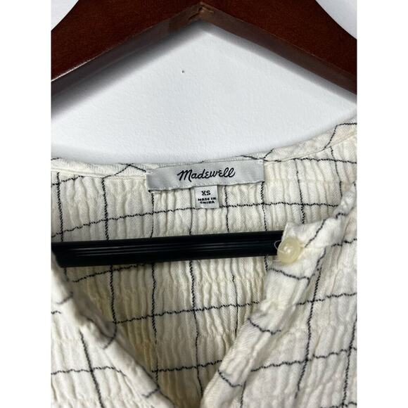 Madewell Meadow Shirt in Windowpane Size XS - Picture 5 of 6
